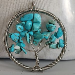 Turquoise Tree of Life Pendant